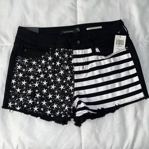 Black Heart Stars & Stripes Shorts - Women’s 9